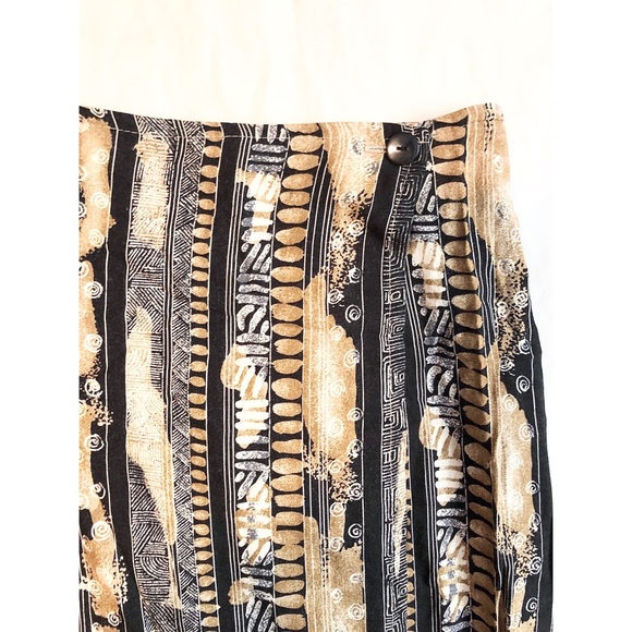 Printed Wrap Maxi Skirt - Picture 3 of 3